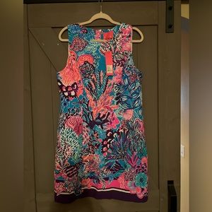 NWT Lilly Pulitzer Mila Shift Dress Snuba Dubba Doo Size 12
